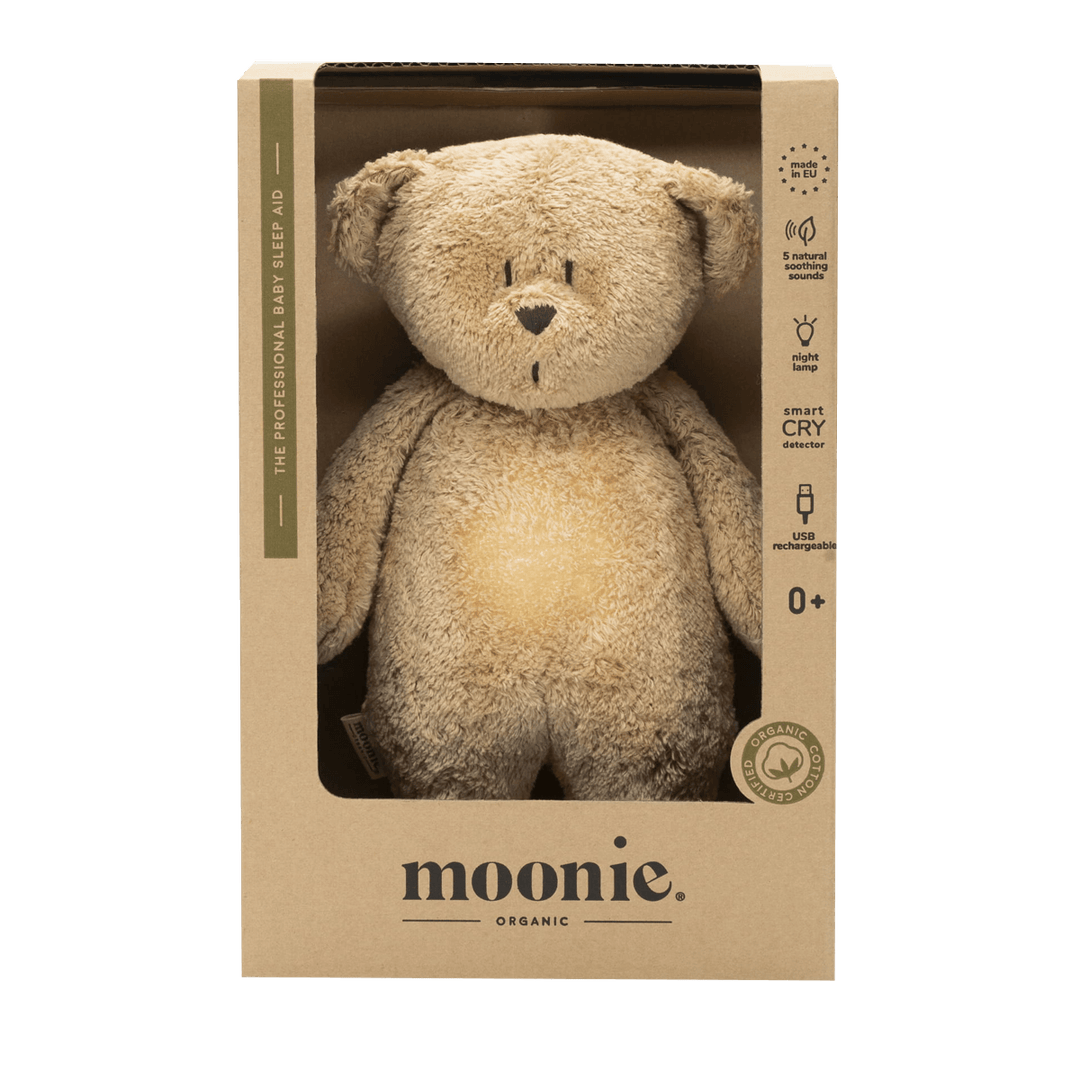 Moonie Humming Bear Light and Sleep Aid - Cappuccino - PREORDER