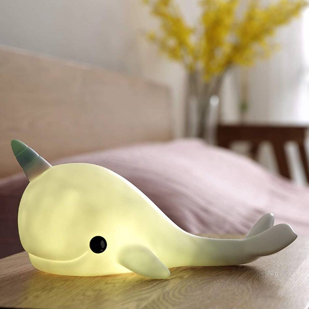 Stella Haus Rechargeable Night Light - Squishy Narwhal