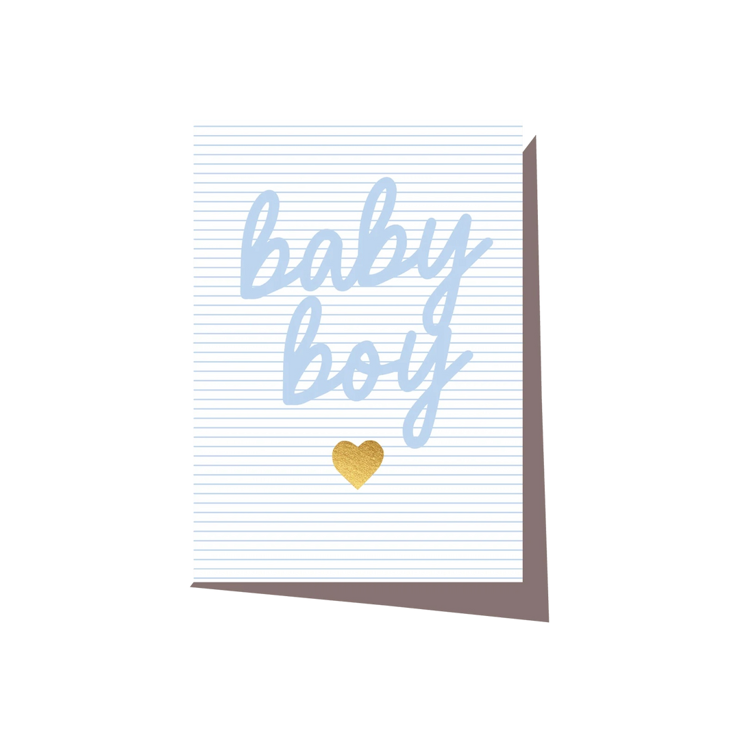 Baby Boy Stripe Card