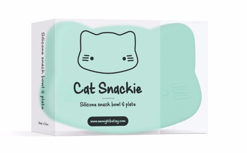 We Might Be Tiny Cat Snackie - Light Grey