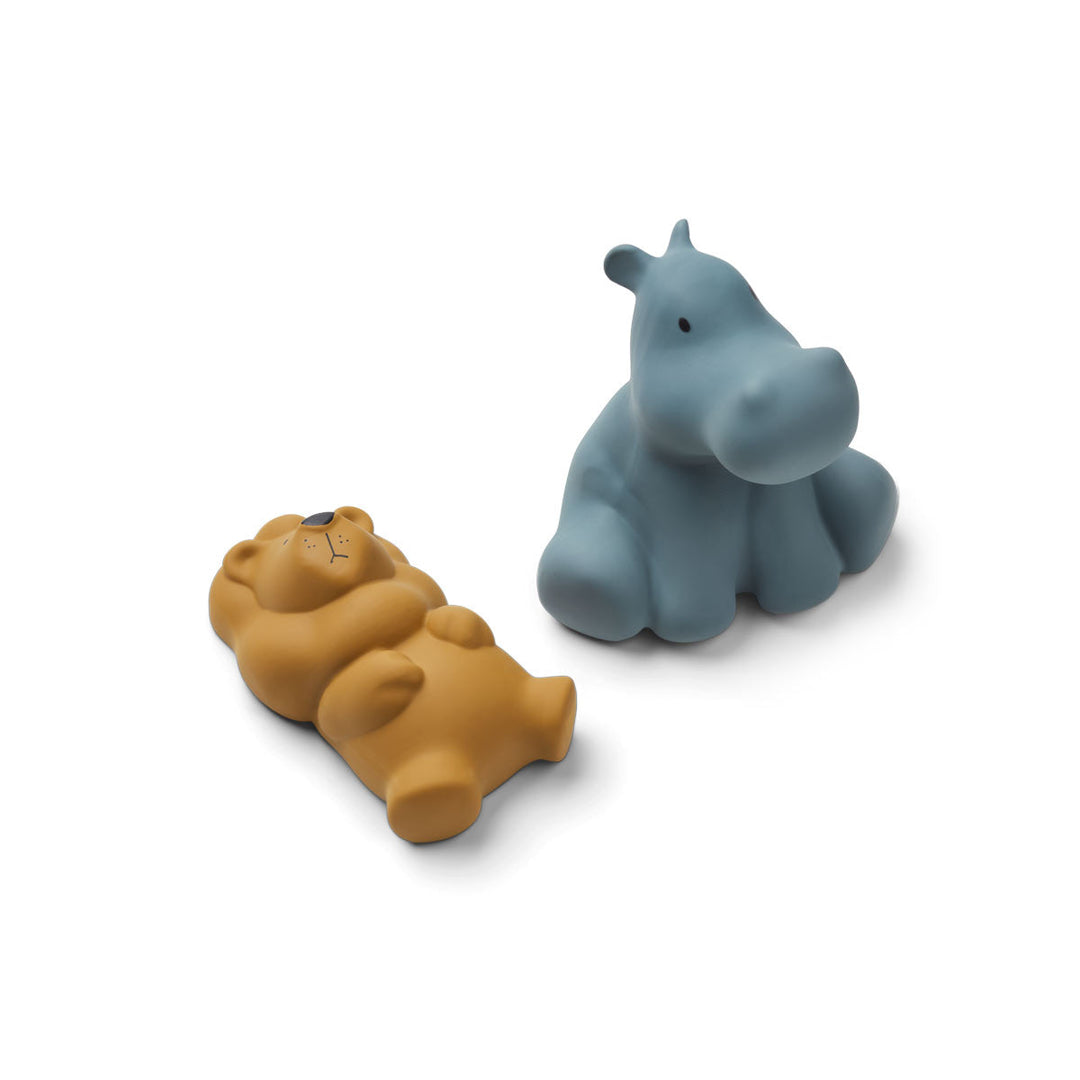 Liewood Vikky Bath Toys - 2 pack - Safari/Whale Blue Mix