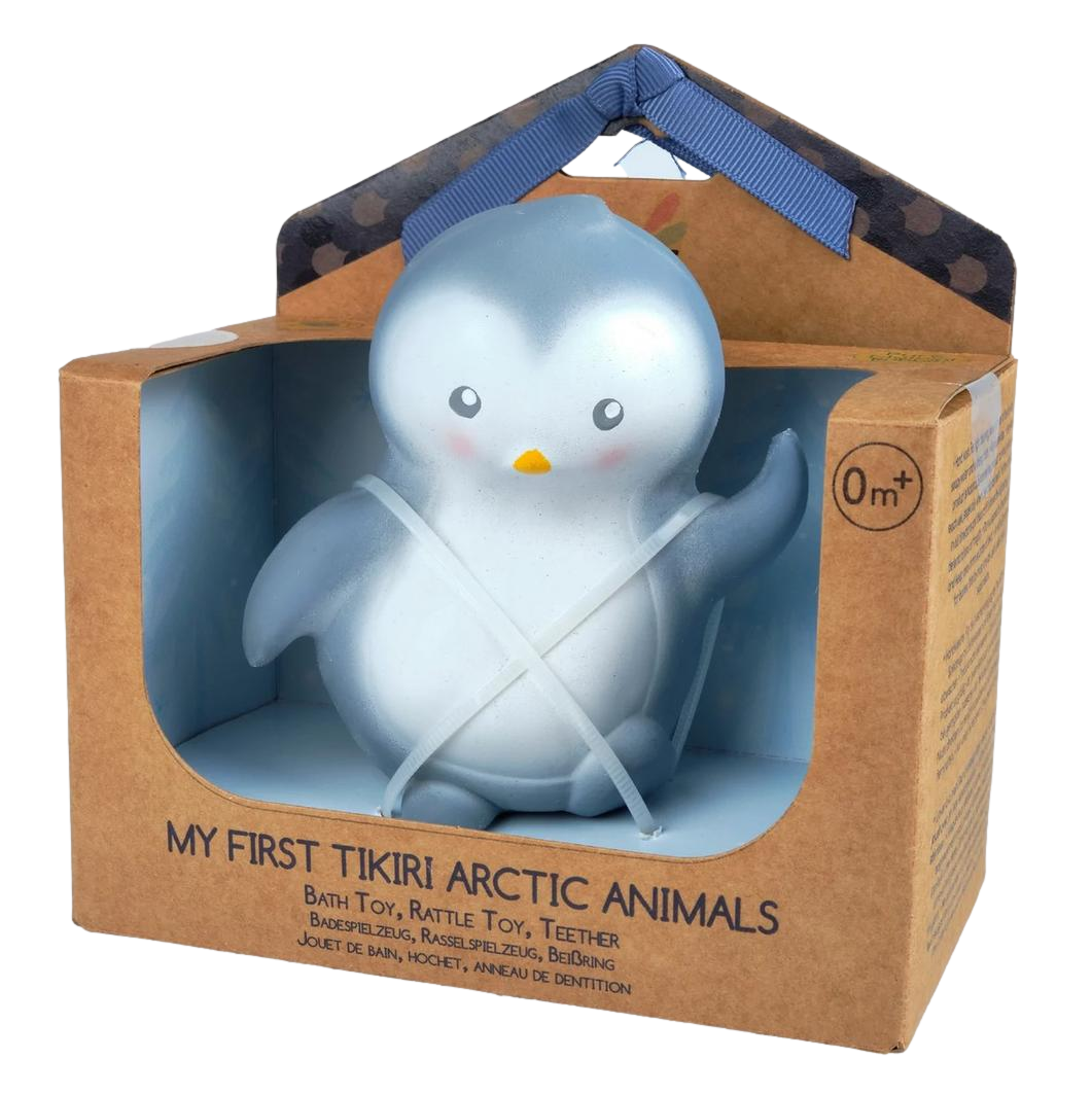 My First Tikiri Teether and Bath Toy - Penguin Gift Boxed