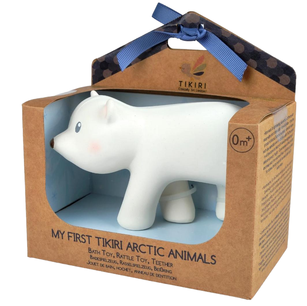 My First Tikiri Teether and Bath Toy - Polar Bear Gift Boxed