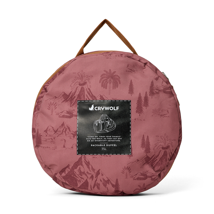 Crywolf Packable Duffel Bag - Rose Landscape
