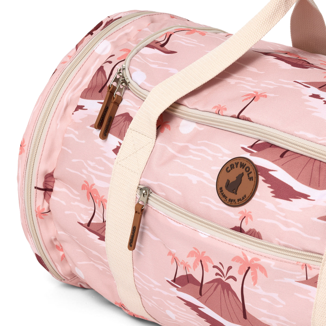 Crywolf Packable Duffel Bag - Sunset Lost Island
