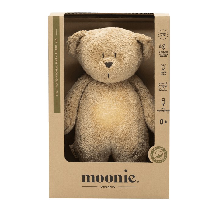 Moonie Humming Bear Light and Sleep Aid - Cappuccino