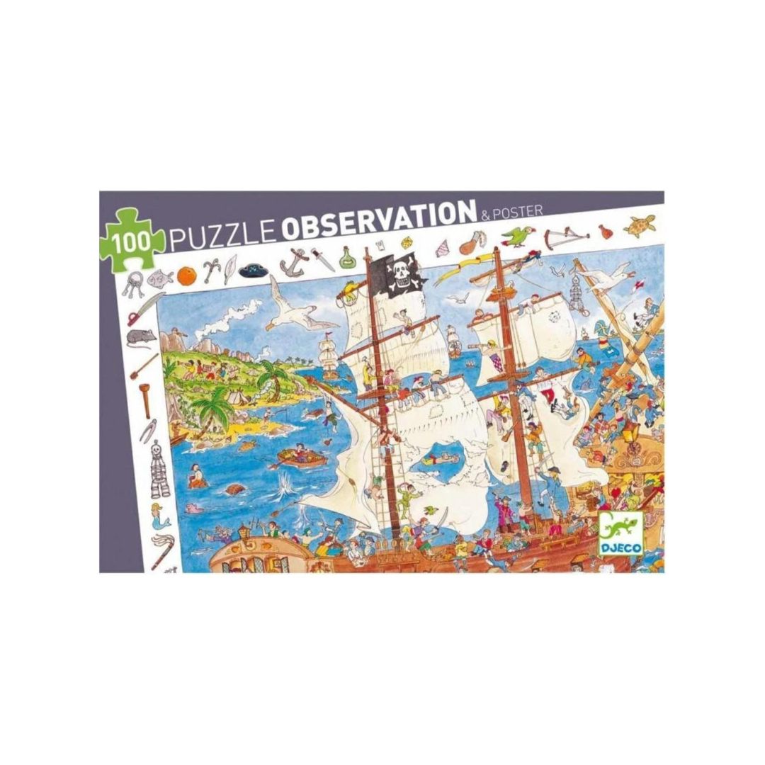 Djeco Observation Pirate - 100 Pieces