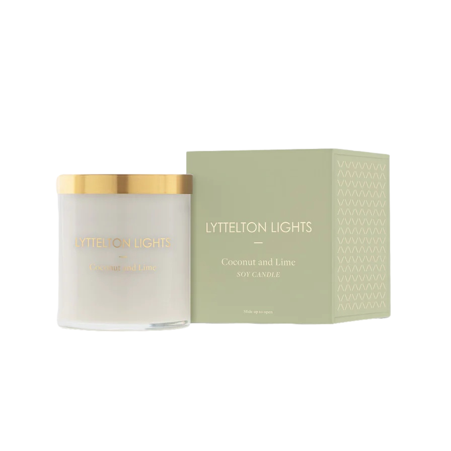 Lyttelton Lights Candle - Coconut + Lime - Medium