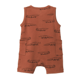 Nature Baby Camper Suit - Crocodile Print
