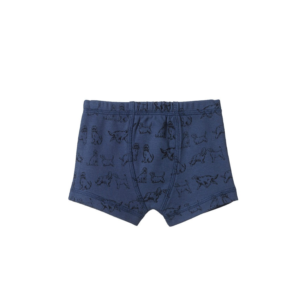 Boys' Boxer Shorts - Dog Days Vintage Indigo Print