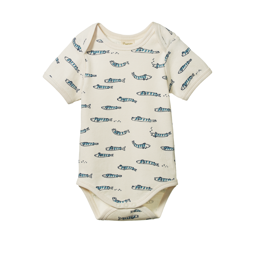 Nature Baby Short Sleeve Bodysuit - South Seas Print