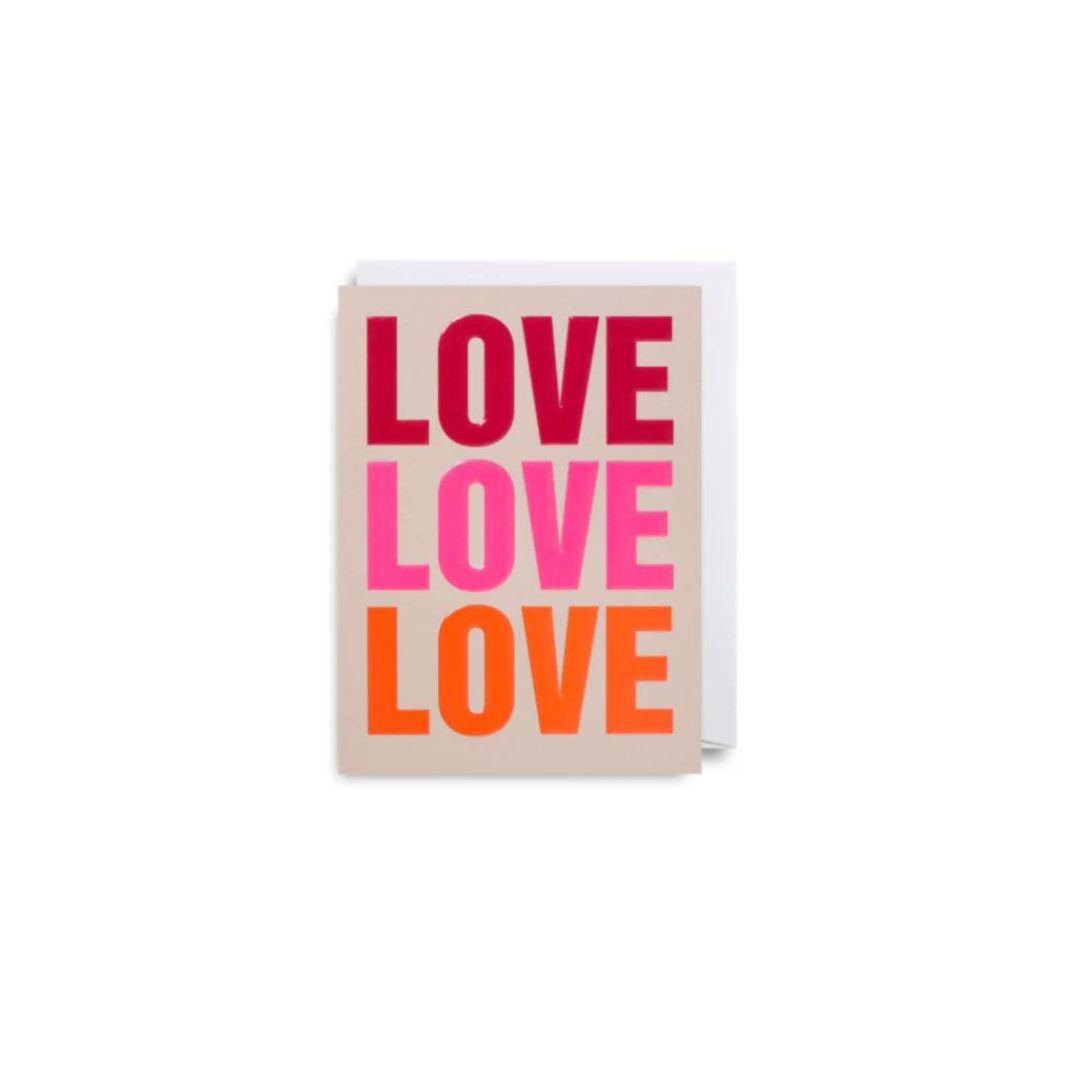 LOVE LOVE LOVE Mini Card