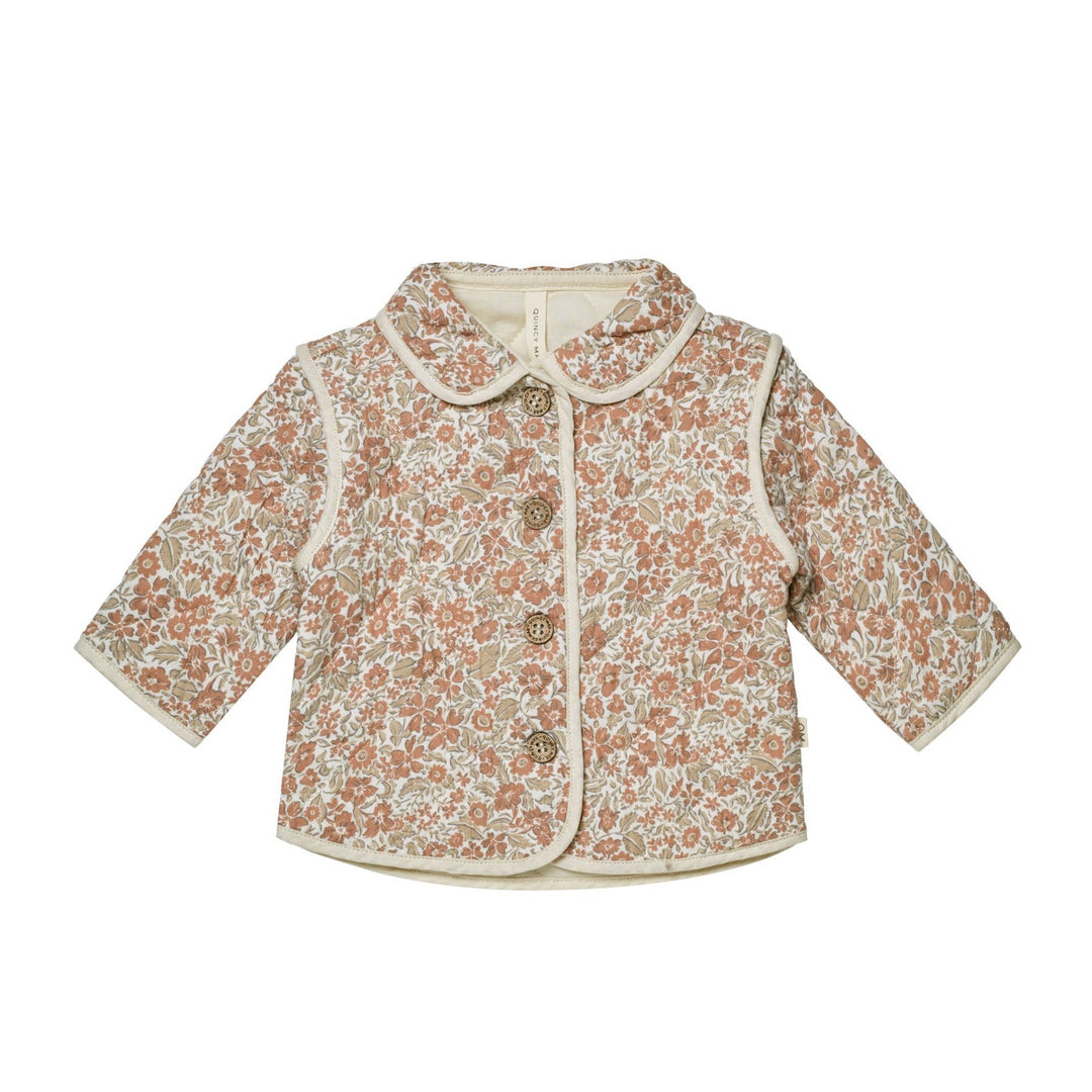 Quincy Mae - Quilted Jacket  - Rose Garden