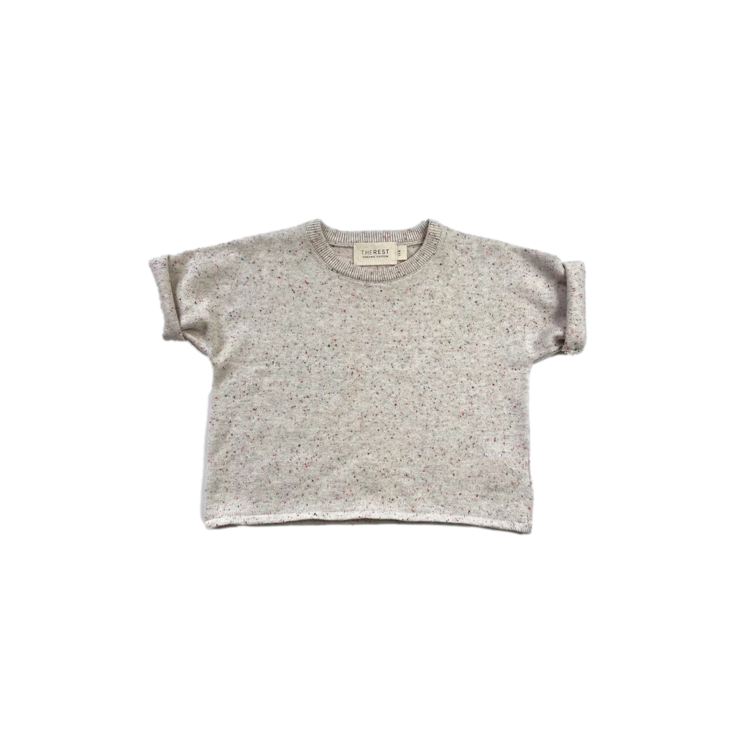 The Rest Relaxed Knit Tee - Speckle Oat