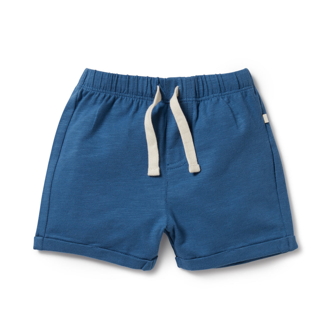 Wilson and Frenchy Organic Tie Front Short - Dark Blue