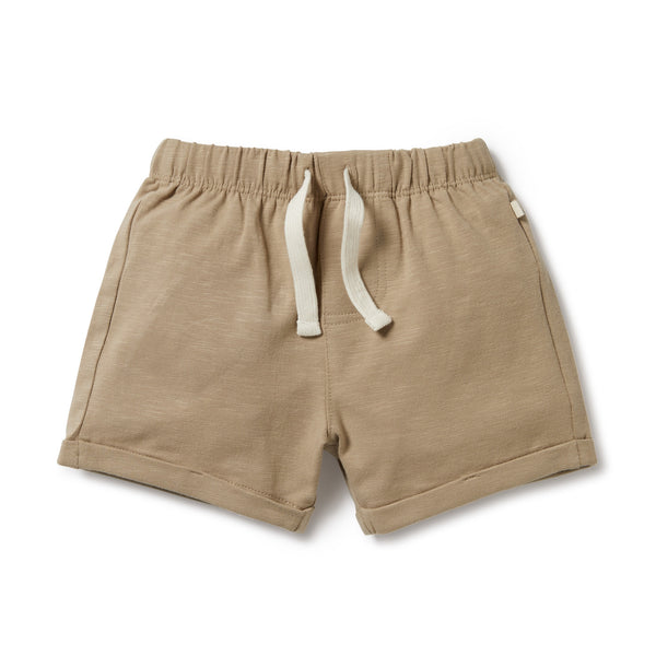 Wilson and Frenchy Organic Tie Front Short - Driftwood