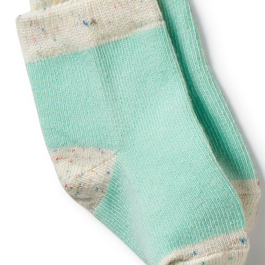 Wilson and Frenchy 3 Pack Baby Socks - Mint Green/Cactus/Smoke Blue