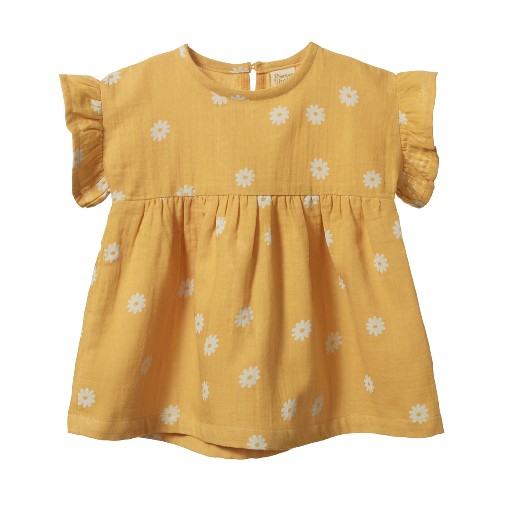 Nature Baby Clara Dress - Chamomile Sunshine Print