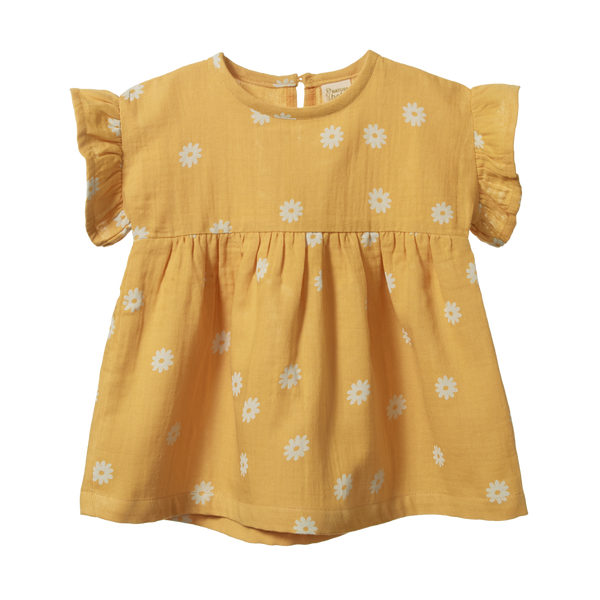 Nature Baby Clara Dress - Chamomile Sunshine Print