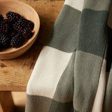 Nature Baby Dune Cot Blanket - Thyme Check