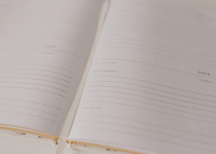 Olive + Page Hold the Moments Journal - Cream