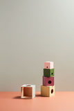 Kids Concept Stackable Cubes - 5 pieces - Dapper Mr bear - www.dappermrbear.com - NZ