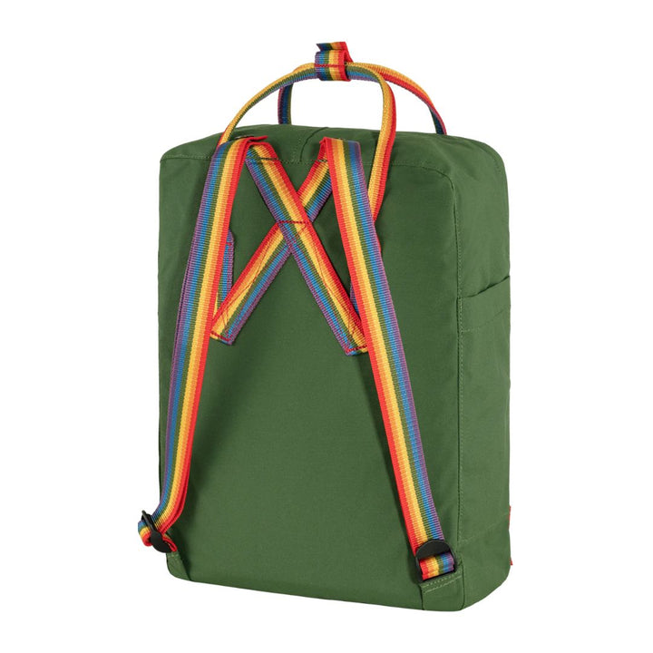 Kanken Classic Backpack - Spruce Green/Rainbow Pattern