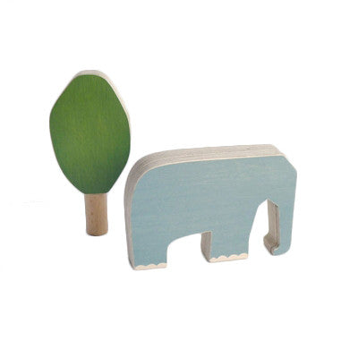 Wooden Elephant and Tree, The Wandering Workshop