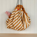 Play and Go Storage Bag - Mustard Stripes