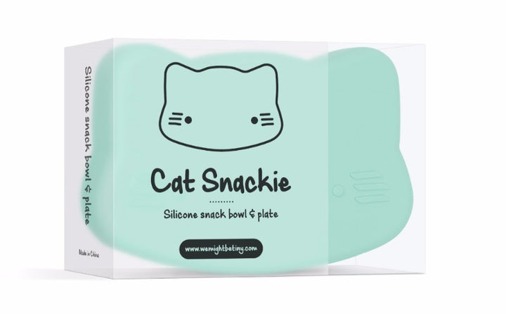 We Might Be Tiny Cat Snackie - Light Grey
