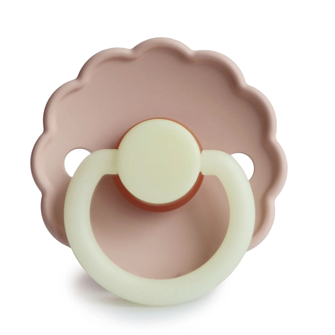 FRIGG Natural Rubber Pacifier 2 PACK - Daisy Blush Night