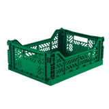 AY-KASA Foldable Crate - Dark Green Midi