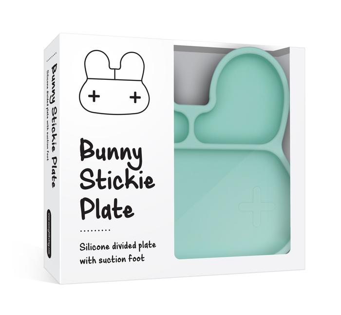 We Might Be Tiny Bunny Stickie Plate - Mint - Dapper Mr Bear - www.dappermrbear.com - NZ