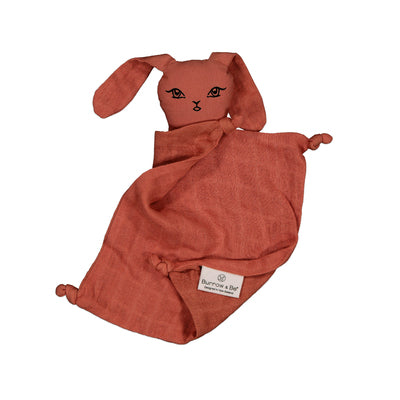Burrow and Be Muslin Bunny Comforter - Clay