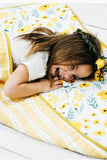 Clementine Kids - Reversible Quilt/Blanket - Buttercup Blossom - Dapper Mr Bear - www.dappermrbear.com