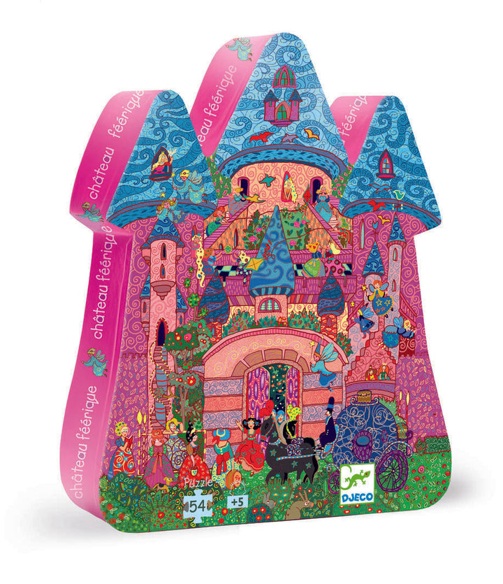 Djeco Silhouette Puzzle - The Fairy Castle 54 Pieces