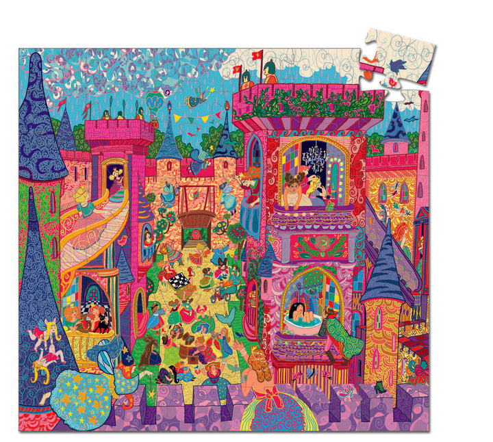 Djeco Silhouette Puzzle - The Fairy Castle 54 Pieces