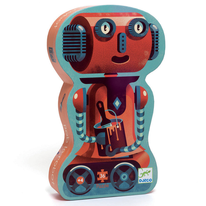 Djeco Silhouette Puzzle - Bob The Robot 36 Pieces
