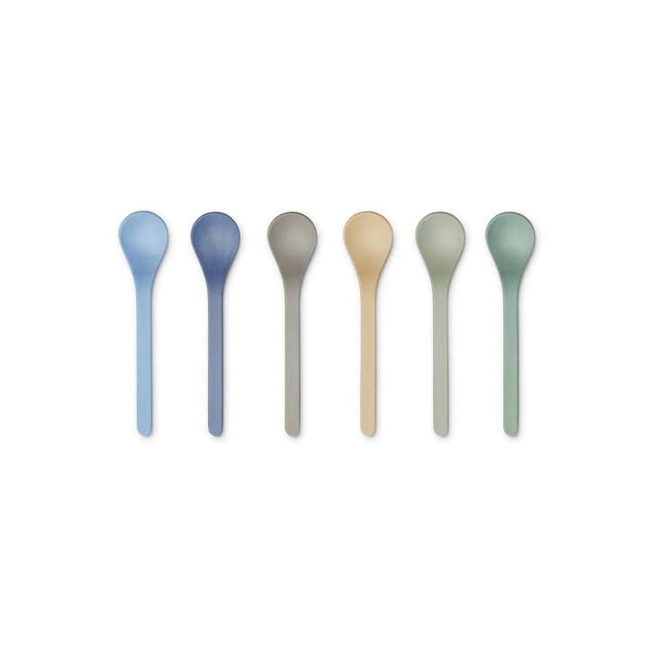 Liewood Erin Spoon 6 Pack - Peppermint Multi Mix