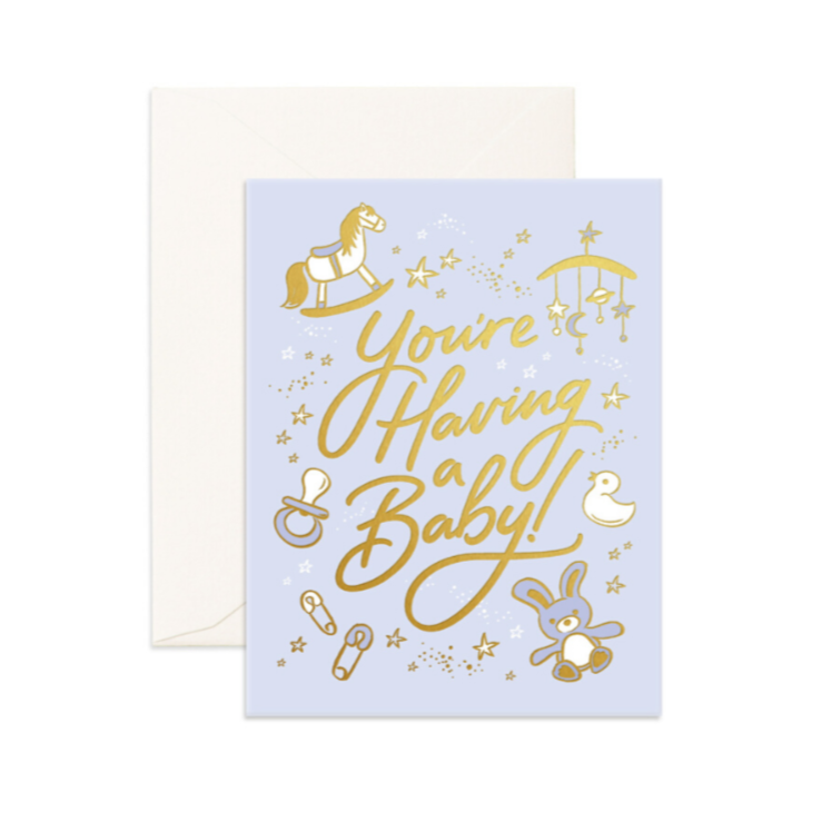 Fox and Fallow You're Having A Baby Card
