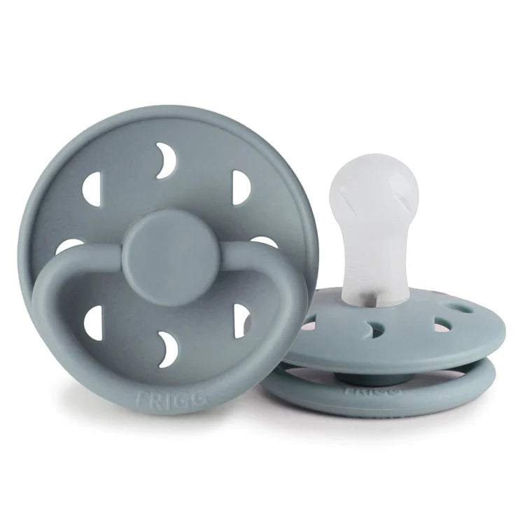FRIGG Silicone Pacifier 2 PACK - Stone Blue Moon