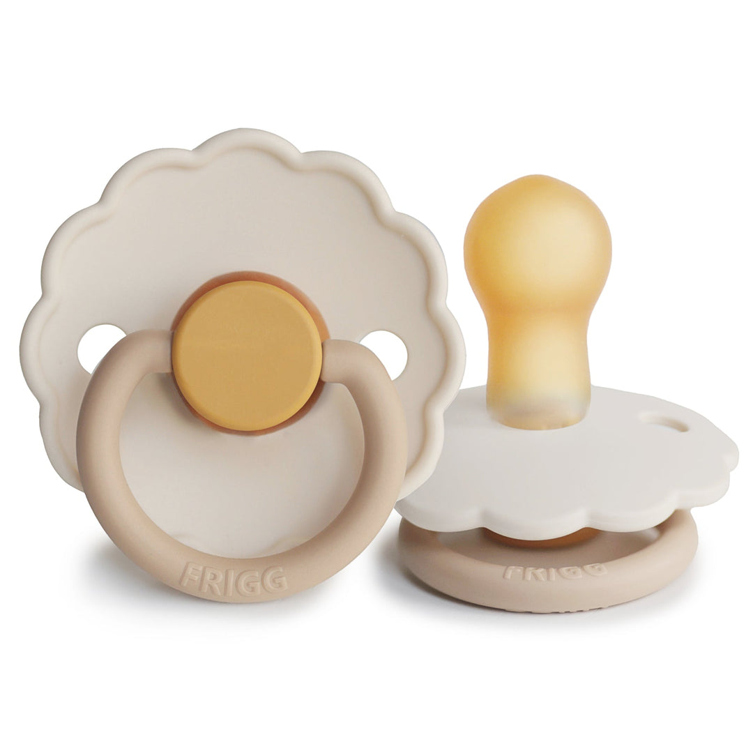 FRIGG Natural Rubber Pacifier 2 PACK - Daisy Chamomile