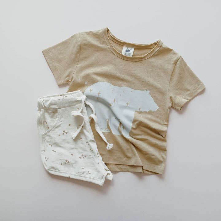 Buck and Baa Organic Cotton T-Shirt - Golden Star Bear
