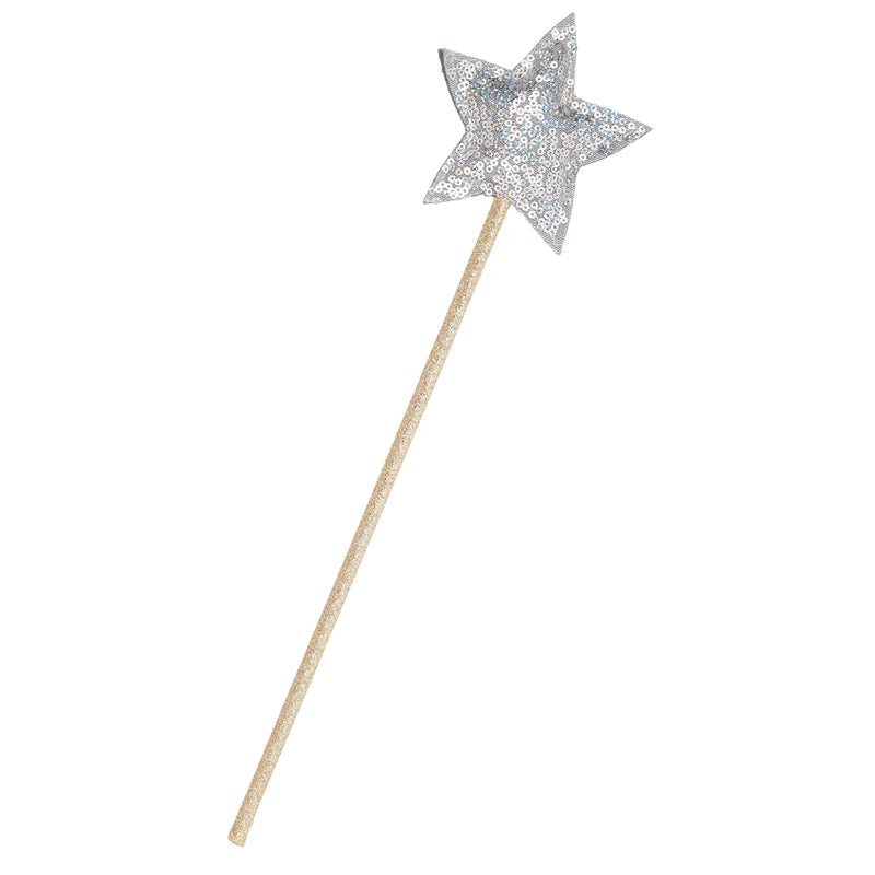 Mimi and Lula Sequin Wand - Silver Star