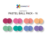 Connetix PASTEL 16 Piece Replacement Ball Pack - Dapper Mr Bear - www.dappermrbear.com - NZ