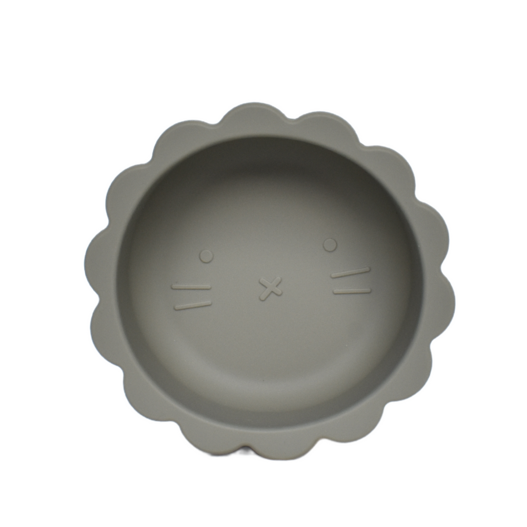 Petite Eats Suction Lion Bowl - Sage