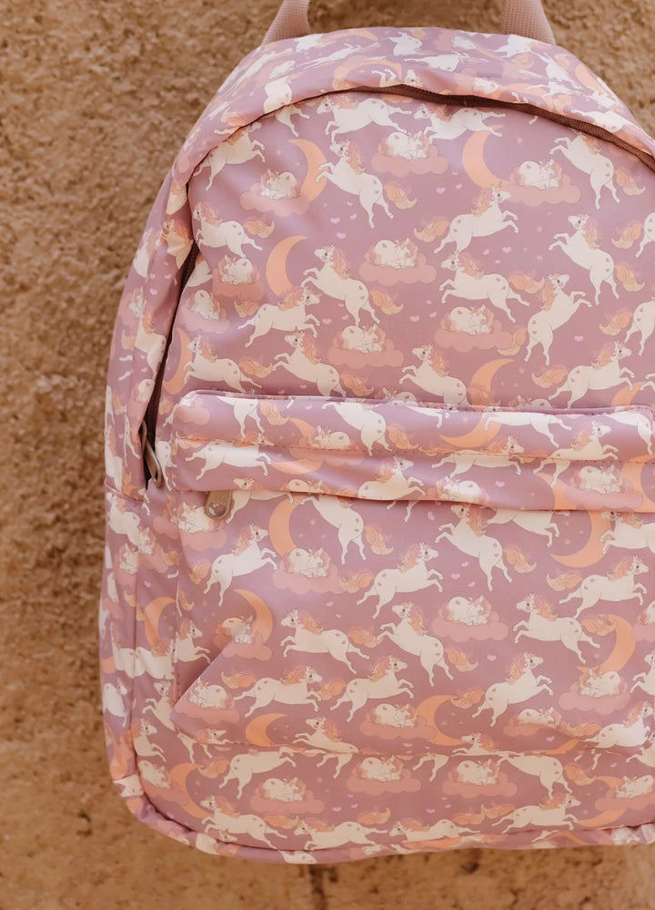 Konges Slojd Rainy Kids Backpack Junior - Blush Unicorn