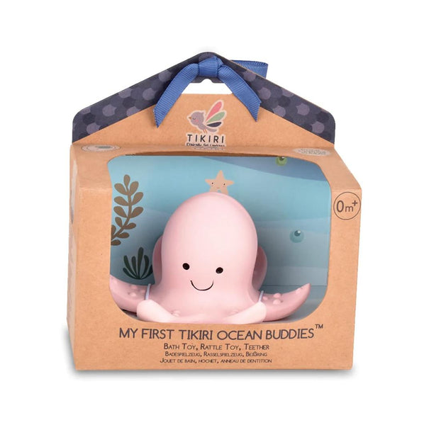My First Tikiri Teether and Bath Toy - Octopus Gift Boxed