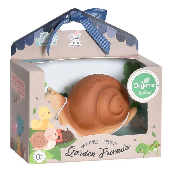 My First Tikiri Teether and Bath Toy - Snail Gift Boxed