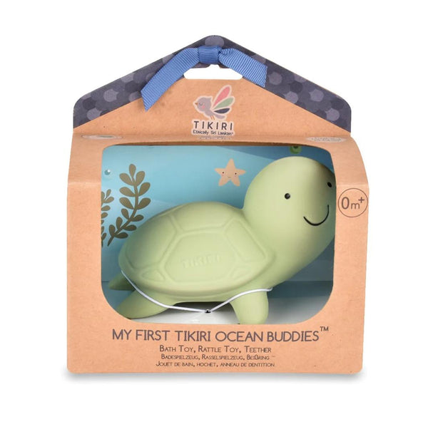 My First Tikiri Teether and Bath Toy - Turtle Gift Boxed